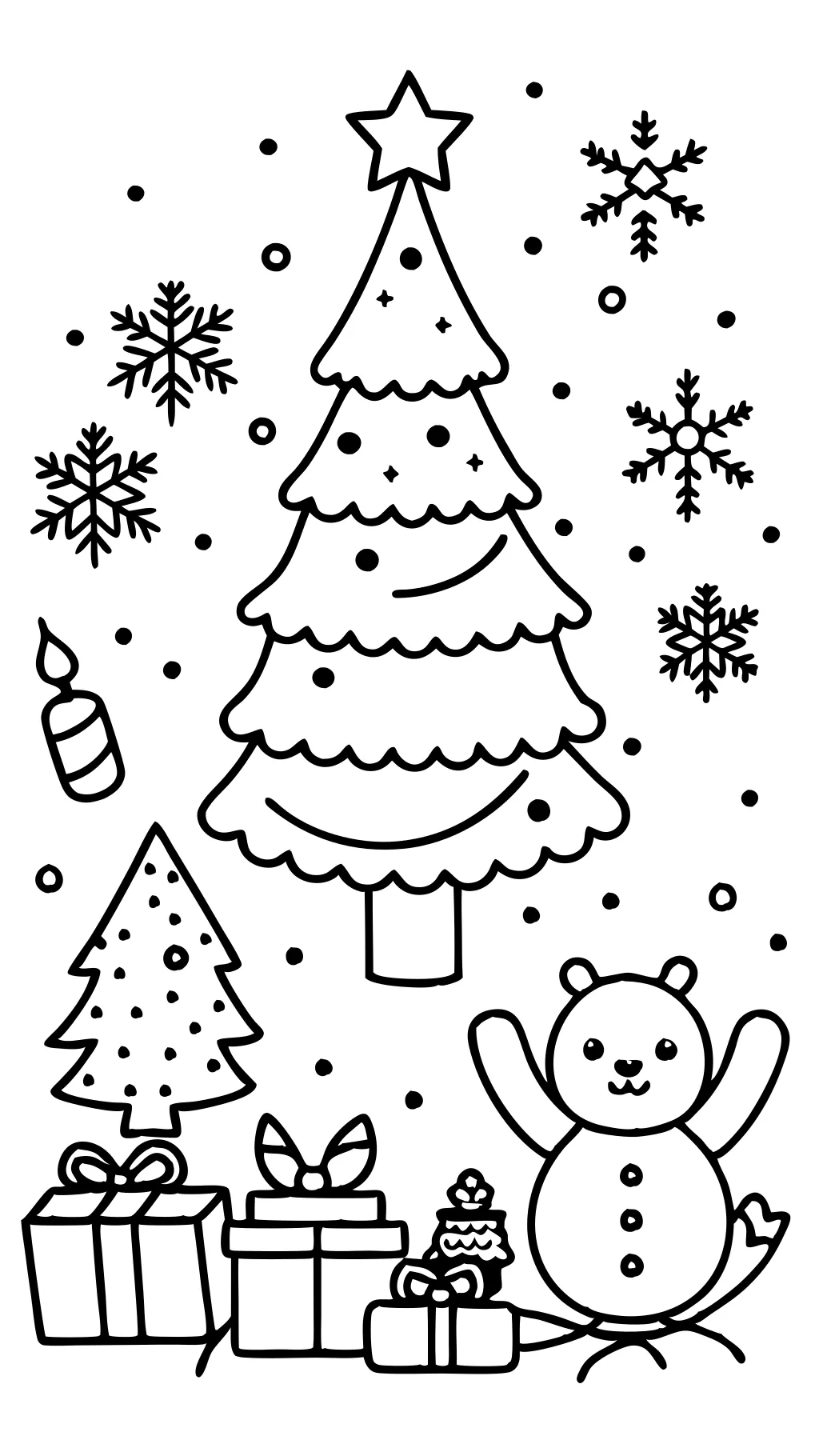 christmas free coloring page